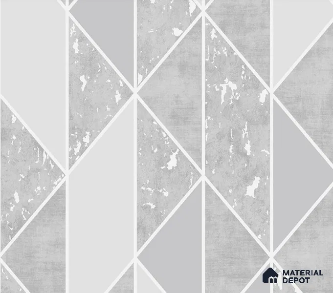 5D1082 | 9.5 Meter x 21 Inch PVC Geometric Look Wallpaper - 55 Sq. Ft. | Minimum 15% wastage during installation