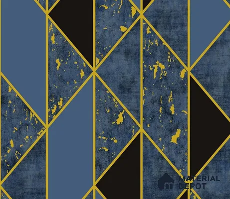 5D1084 | 9.5 Meter x 21 Inch PVC Geometric Look Wallpaper - 55 Sq. Ft. | Minimum 15% wastage during installation