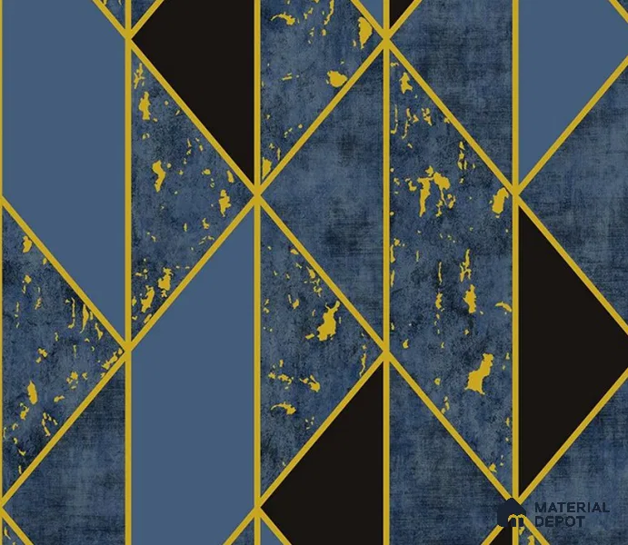 5D1084 | 9.5 Meter x 21 Inch PVC Geometric Look Wallpaper - 55 Sq. Ft. | Minimum 15% wastage during installation