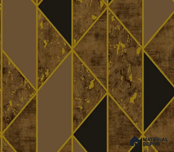 5D1085 | 9.5 Meter x 21 Inch PVC Geometric Look Wallpaper - 55 Sq. Ft. | Minimum 15% wastage during installation