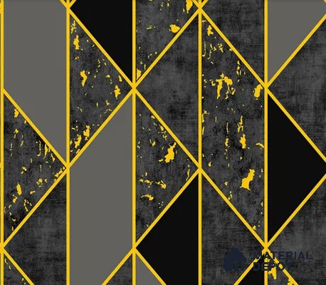 5D1086 | 9.5 Meter x 21 Inch PVC Geometric Look Wallpaper - 55 Sq. Ft. | Minimum 15% wastage during installation