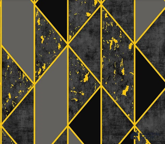 5D1086 | 9.5 Meter x 21 Inch PVC Geometric Look Wallpaper - 55 Sq. Ft. | Minimum 15% wastage during installation