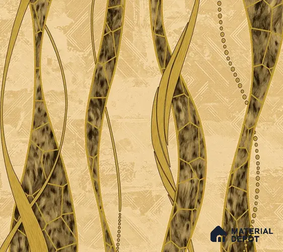5D1102 | 9.5 Meter x 21 Inch PVC Patterned Look Wallpaper - 55 Sq. Ft. | Minimum 15% wastage during installation