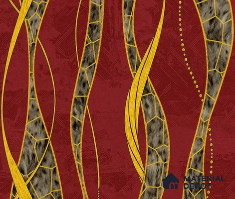 5D1104 | 9.5 Meter x 21 Inch PVC Patterned Look Wallpaper - 55 Sq. Ft. | Minimum 15% wastage during installation