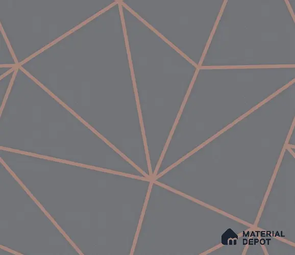 5D1304 | 9.5 Meter x 21 Inch PVC Geometric Look Wallpaper - 55 Sq. Ft. | Minimum 15% wastage during installation