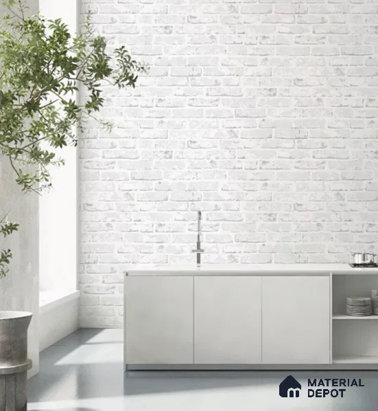 70137-2 | 5 Meter x 42 Inch PVC Brick Look Wallpaper - 57 Sq. Ft. | Minimum 15% wastage during installation