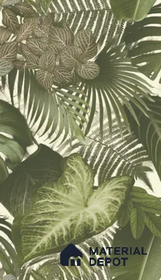 74016-2 | 5 Meter x 42 Inch PVC Florals Look Wallpaper - 57 Sq. Ft. | Minimum 15% wastage during installation