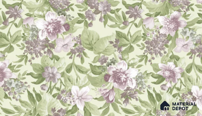 74019-3 | 5 Meter x 42 Inch PVC Florals Look Wallpaper - 57 Sq. Ft. | Minimum 15% wastage during installation
