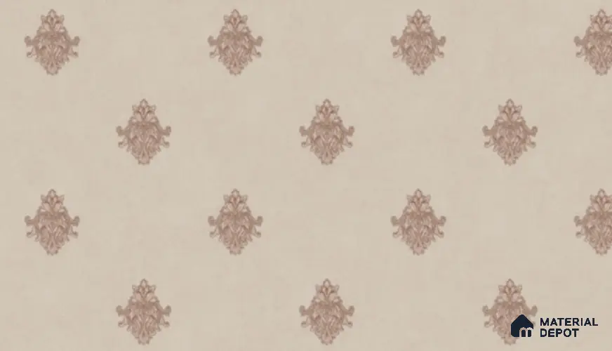 74024-4 | 5 Meter x 42 Inch PVC Damask Look Wallpaper - 57 Sq. Ft. | Minimum 15% wastage during installation