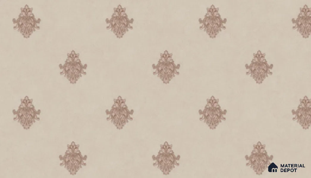 74024-4 | 5 Meter x 42 Inch PVC Damask Look Wallpaper - 57 Sq. Ft. | Minimum 15% wastage during installation