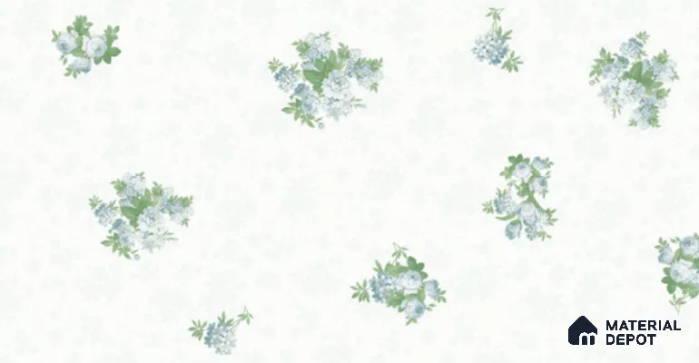 74026-1 | 5 Meter x 42 Inch PVC Florals Look Wallpaper - 57 Sq. Ft. | Minimum 15% wastage during installation