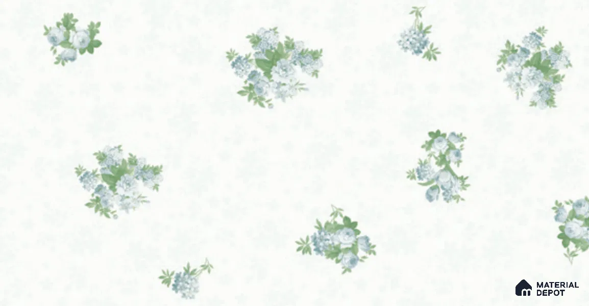 74026-1 | 5 Meter x 42 Inch PVC Florals Look Wallpaper - 57 Sq. Ft. | Minimum 15% wastage during installation