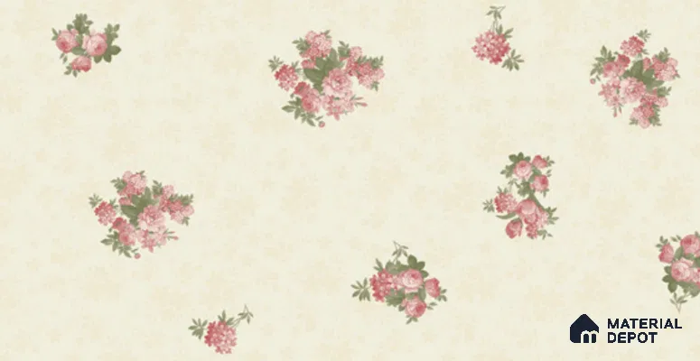 74026-2 | 5 Meter x 42 Inch PVC Florals Look Wallpaper - 57 Sq. Ft. | Minimum 15% wastage during installation