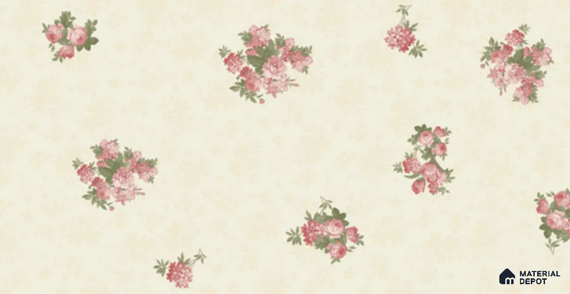 74026-2 | 5 Meter x 42 Inch PVC Florals Look Wallpaper - 57 Sq. Ft. | Minimum 15% wastage during installation