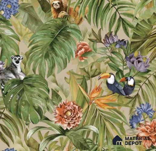 74067-1 | 5 Meter x 42 Inches Florals Look Wallpaper - 57 Sq. Ft.  | Minimum 15% wastage during installation
