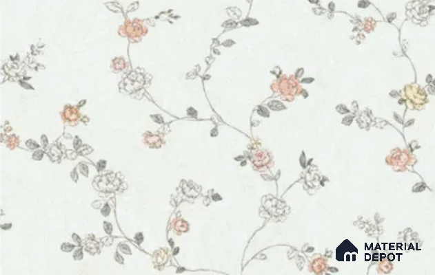 81132-3 | 5 Meter x 42 Inch PVC Florals Look Wallpaper - 57 Sq. Ft. | Minimum 15% wastage during installation