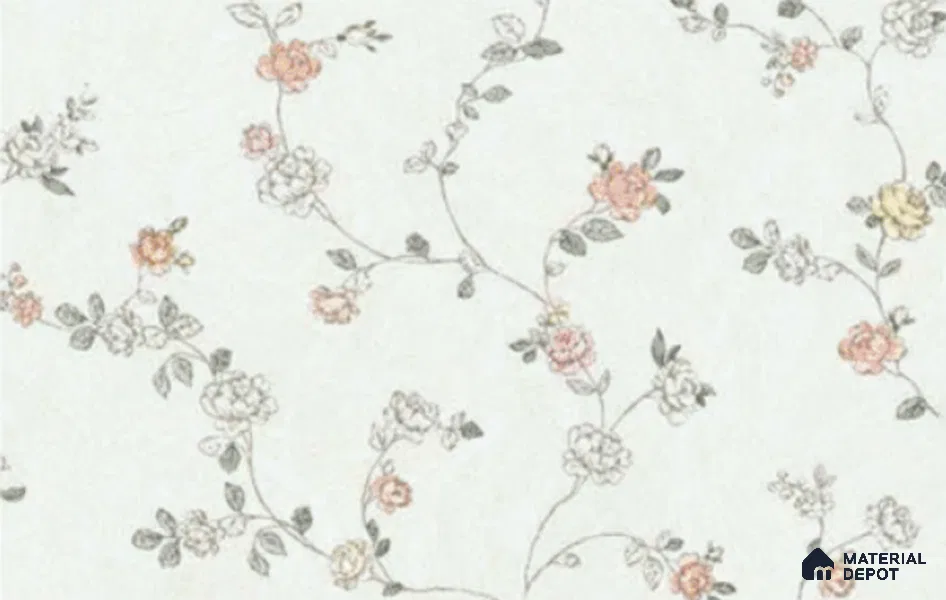 81132-3 | 5 Meter x 42 Inch PVC Florals Look Wallpaper - 57 Sq. Ft. | Minimum 15% wastage during installation