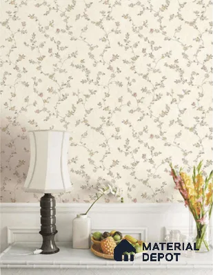 81132-4 | 5 Meter x 42 Inch PVC Florals Look Wallpaper - 57 Sq. Ft. | Minimum 15% wastage during installation