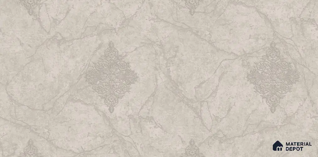 81228-3 | 5 Meter x 42 Inch PVC Damask Look Wallpaper - 57 Sq. Ft. | Minimum 15% wastage during installation