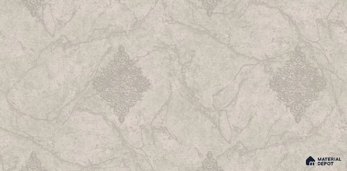81228-3 | 5 Meter x 42 Inch PVC Damask Look Wallpaper - 57 Sq. Ft. | Minimum 15% wastage during installation