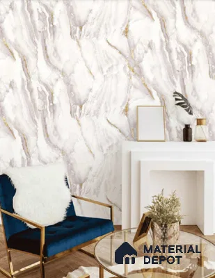 81281-3 | 5 Meter x 42 Inch PVC Marble Look Wallpaper - 57 Sq. Ft. | Minimum 10% wastage during installation