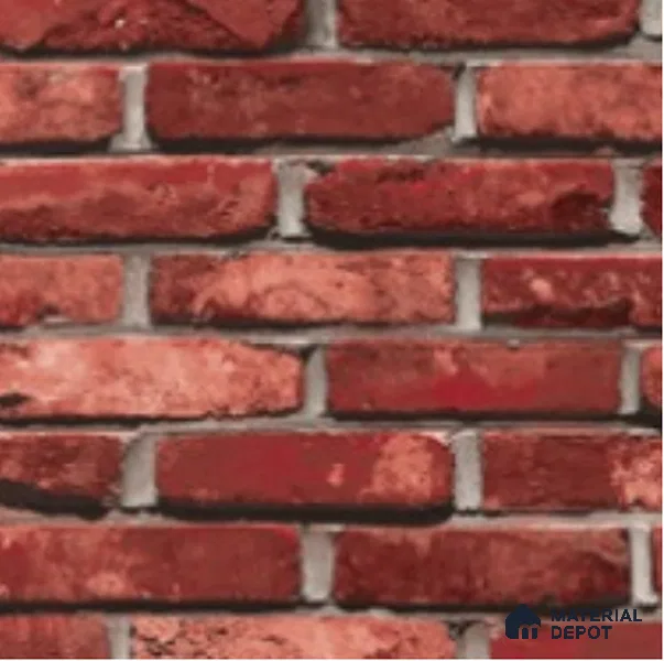 87033-5 | 5 Meter x 42 Inch PVC Brick Look Wallpaper - 57 Sq. Ft. | Minimum 15% wastage during installation
