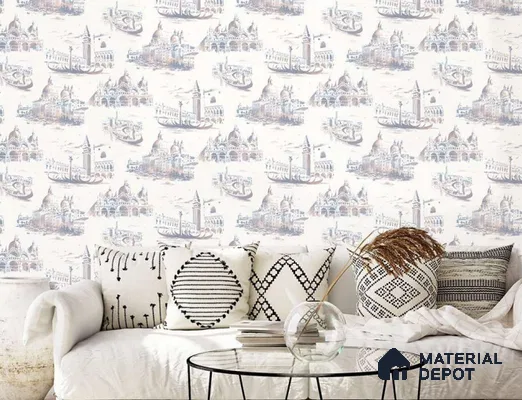 88101 | 10 Meter x 21 Inch PVC Texture Look Wallpaper - 57 Sq. Ft. | Minimum 15% wastage during installation