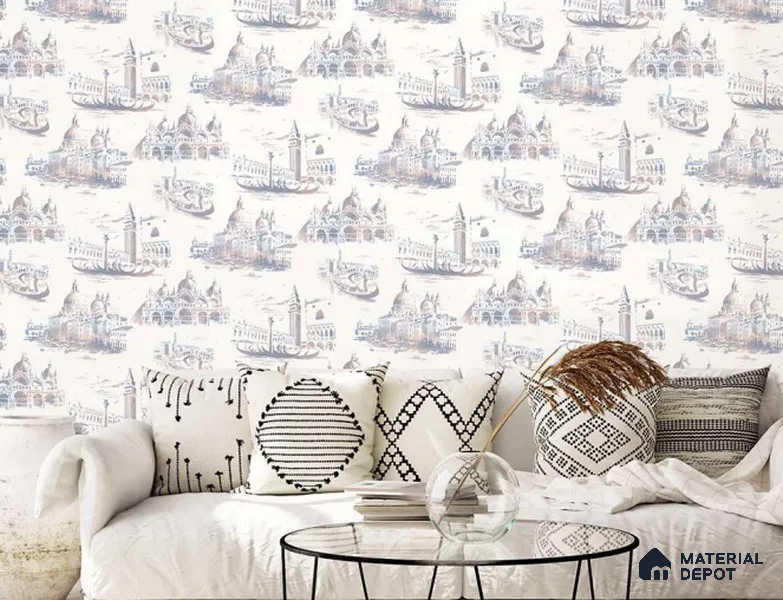 88101 | 10 Meter x 21 Inch PVC Texture Look Wallpaper - 57 Sq. Ft. | Minimum 15% wastage during installation