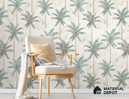 88105 | 10 Meter x 21 Inch PVC Texture Look Wallpaper - 57 Sq. Ft. | Minimum 15% wastage during installation
