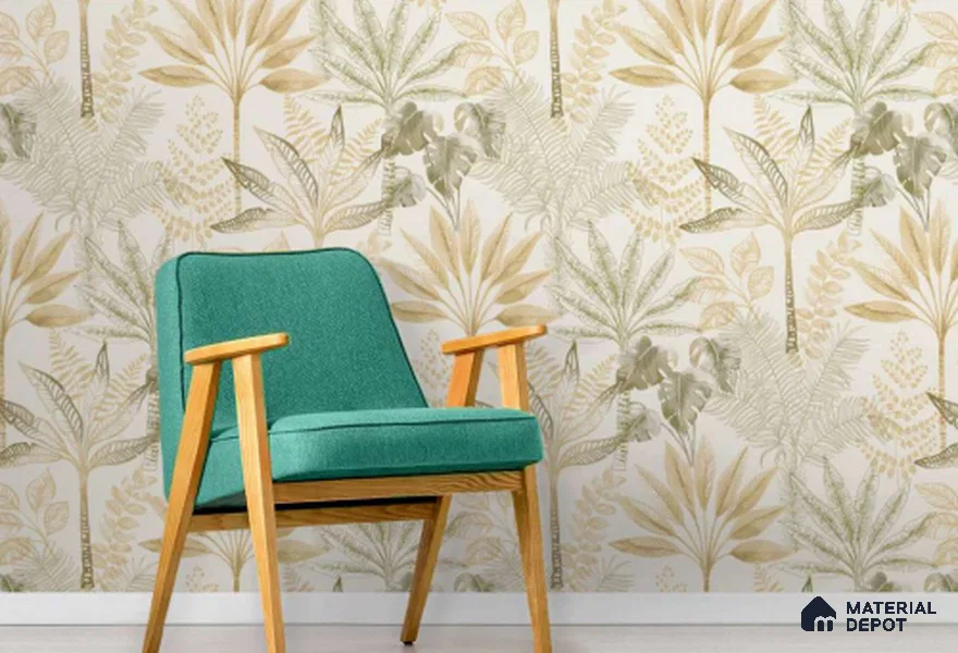 88108 | 10 Meter x 21 Inch PVC Nature Look Wallpaper - 57 Sq. Ft. | Minimum 15% wastage during installation