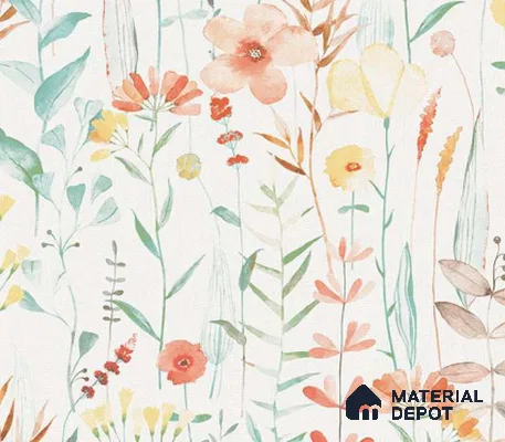 88111 | 10 Meter x 21 Inch PVC Florals Look Wallpaper - 57 Sq. Ft. | Minimum 15% wastage during installation
