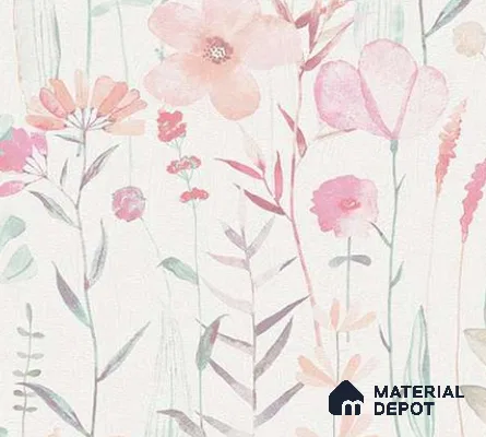 88112 | 10 Meter x 21 Inch PVC Florals Look Wallpaper - 57 Sq. Ft. | Minimum 15% wastage during installation