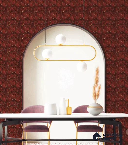 88113 | 10 Meter x 21 Inch PVC Patterned Look Wallpaper - 57 Sq. Ft. | Minimum 15% wastage during installation