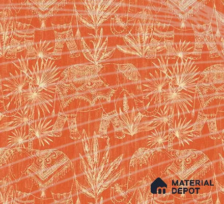 88119 | 10 Meter x 21 Inch PVC Florals Look Wallpaper - 57 Sq. Ft. | Minimum 15% wastage during installation
