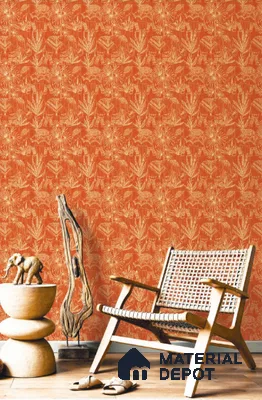 88119 | 10 Meter x 21 Inch PVC Florals Look Wallpaper - 57 Sq. Ft. | Minimum 15% wastage during installation