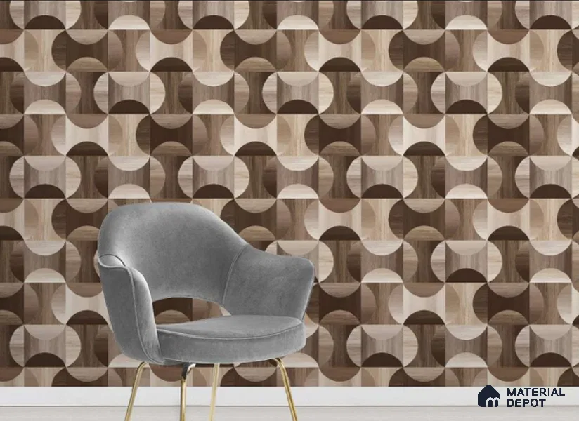 88124 | 10 Meter x 21 Inch PVC Patterned Look Wallpaper - 57 Sq. Ft. | Minimum 15% wastage during installation