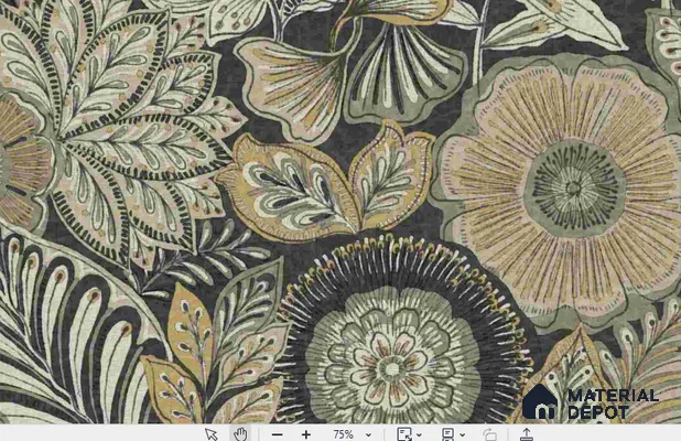 8815 97 03 Batik | 10 Meter x 21 Inch Non Woven Florals Look Wallpaper - 57 Sq. Ft. | Minimum 15% wastage during installation