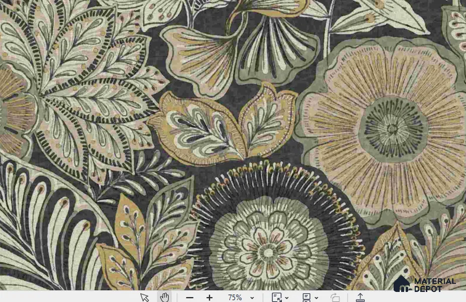 8815 97 03 Batik | 10 Meter x 21 Inch Non Woven Florals Look Wallpaper - 57 Sq. Ft. | Minimum 15% wastage during installation