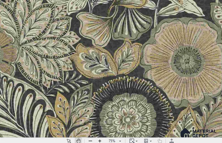 8815 97 03 Batik | 10 Meter x 21 Inch Non Woven Florals Look Wallpaper - 57 Sq. Ft. | Minimum 15% wastage during installation