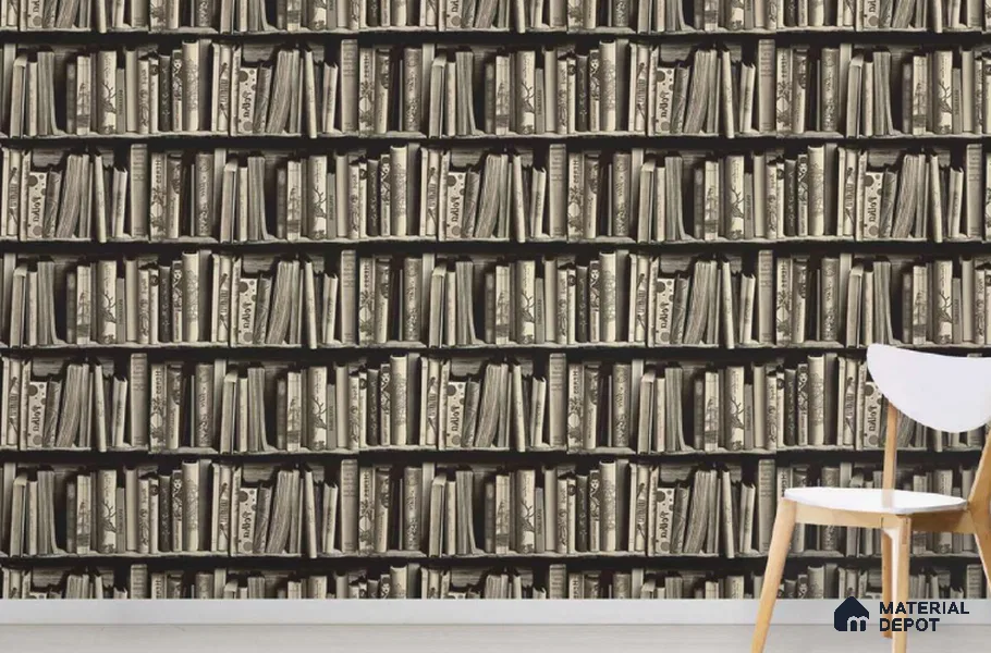 88024 | 10 Meter x 21 Inch PVC Patterned Look Wallpaper - 57 Sq. Ft. | Minimum 15% wastage during installation