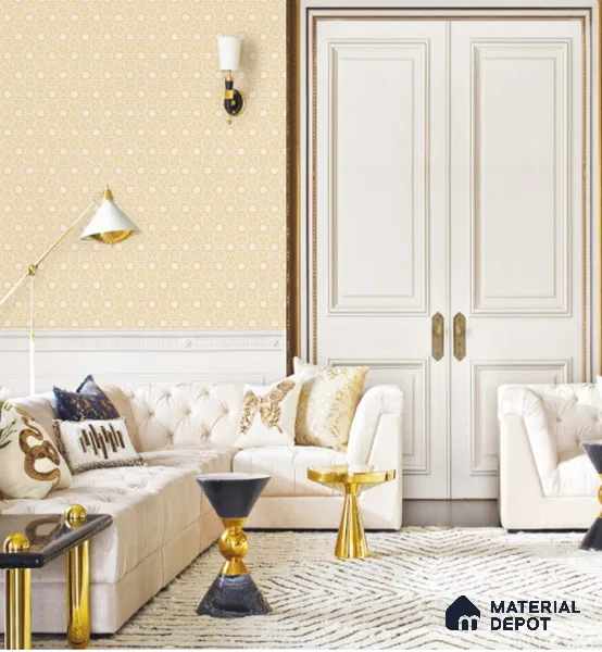88375-2 | 5 Meter x 42 Inch PVC Patterned Look Wallpaper - 57 Sq. Ft. | Minimum 15% wastage during installation