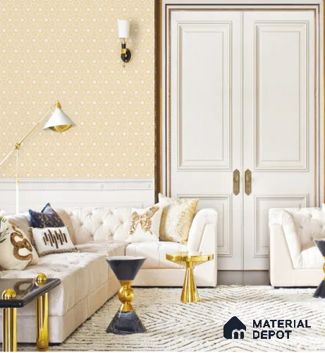 88375-2 | 5 Meter x 42 Inch PVC Patterned Look Wallpaper - 57 Sq. Ft. | Minimum 15% wastage during installation