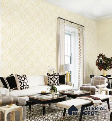 88387-2 | 5 Meter x 42 Inch PVC Patterned Look Wallpaper - 57 Sq. Ft. | Minimum 15% wastage during installation