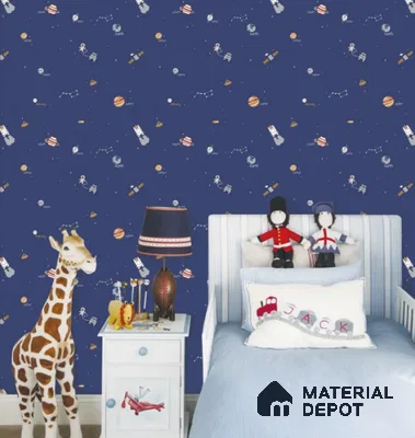 88440-2 | 5 Meter x 42 Inch PVC Space Look Wallpaper - 57 Sq. Ft. | Minimum 15% wastage during installation