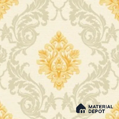 88474-2 | 5 Meter x 42 Inch PVC Damask Look Wallpaper - 57 Sq. Ft. | Minimum 15% wastage during installation