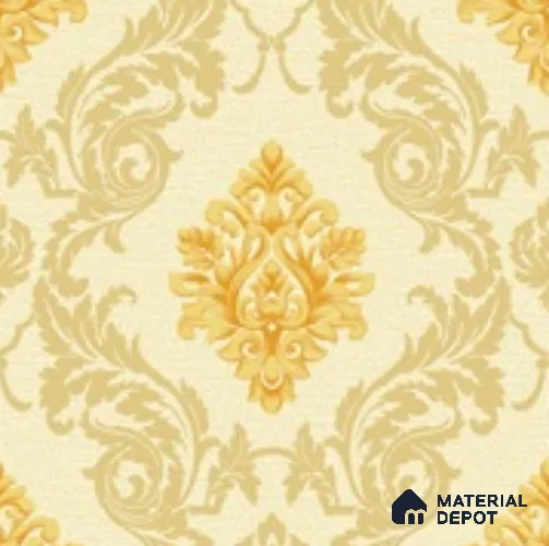 88474-3 | 5 Meter x 42 Inch PVC Damask Look Wallpaper - 57 Sq. Ft. | Minimum 15% wastage during installation