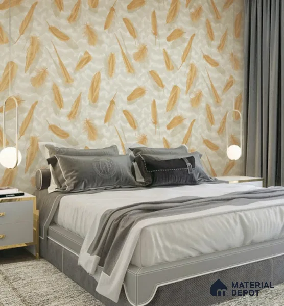 88486-2 | 5 Meter x 42 Inch PVC Patterned Look Wallpaper - 57 Sq. Ft. | Minimum 15% wastage during installation