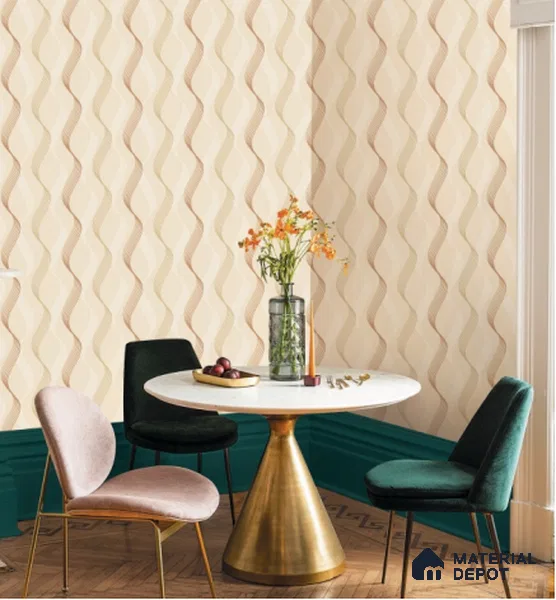88488-2 | 5 Meter x 42 Inch PVC Patterned Look Wallpaper - 57 Sq. Ft. | Minimum 15% wastage during installation