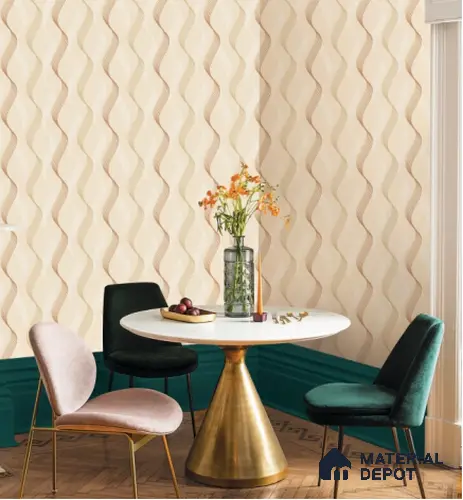 88488-2 | 5 Meter x 42 Inch PVC Patterned Look Wallpaper - 57 Sq. Ft. | Minimum 15% wastage during installation