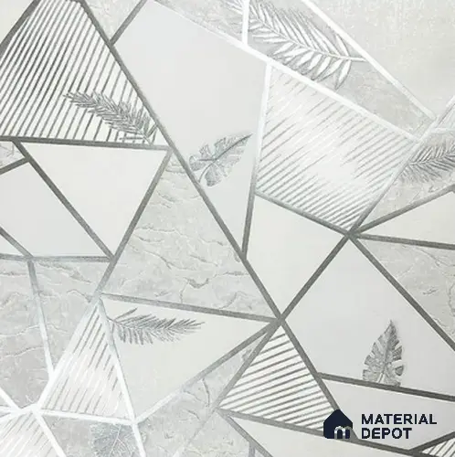 930012 | 10 Meter x 21 Inch PVC Geometric Look Wallpaper - 57 Sq. Ft.
